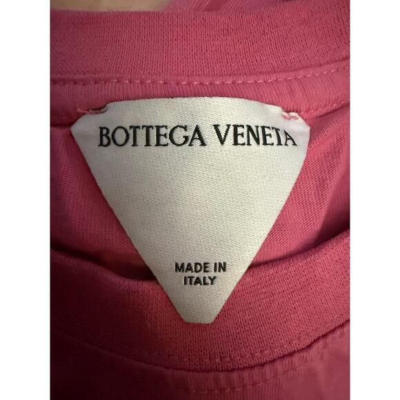 Bottega Veneta Italian Designer Pink Double Layer Tee - Picture 9 of 10